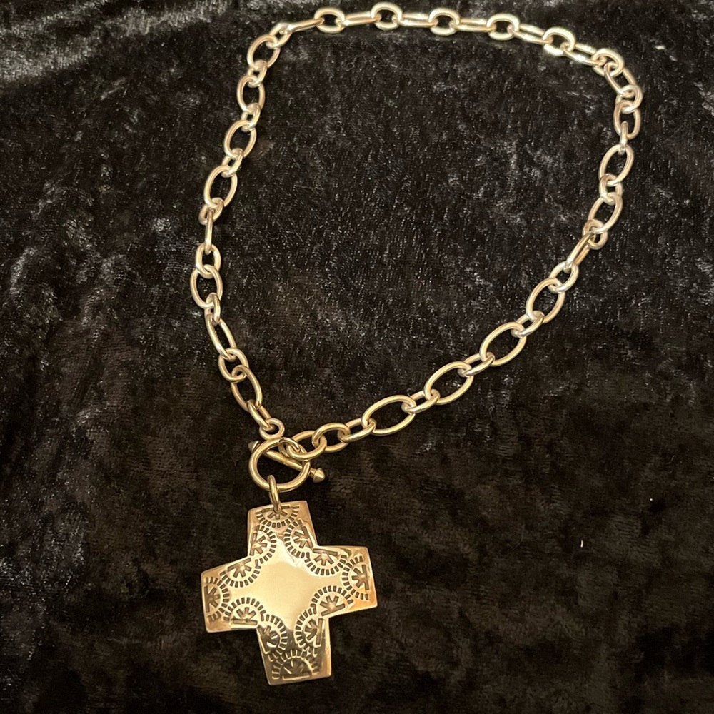 Silpada Sterling Silver Cross Pendant Necklace